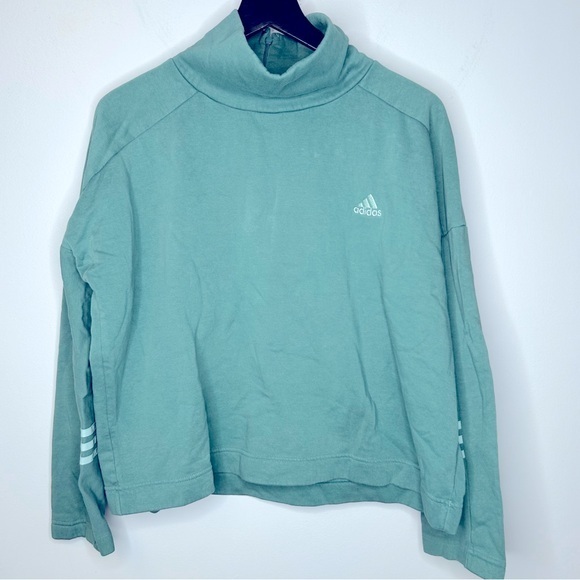 adidas Tops - Adidas Women’s Green Long Sleeve Sweatshirt Size M‎